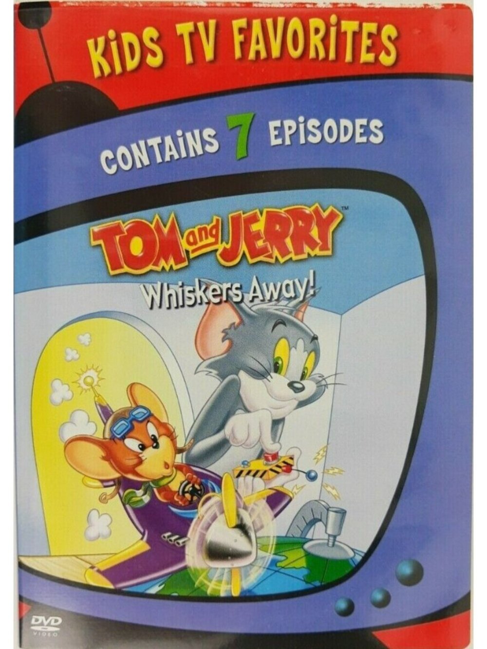 Vintage DVD Tom and Jerry: Whiskers Away! Kids TV Favorites (7 Cartoon Episodes)